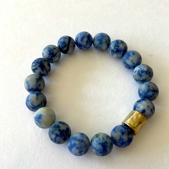 Blue Stone Fashion Stretch Bracelet - Picture 3 of 4